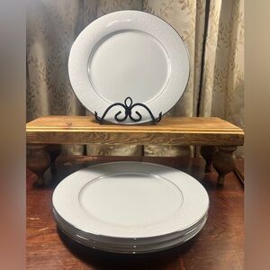 Dinner Plates 10-3/8” Set of 4 Noritake Buckingham 6438 Japan (more available)